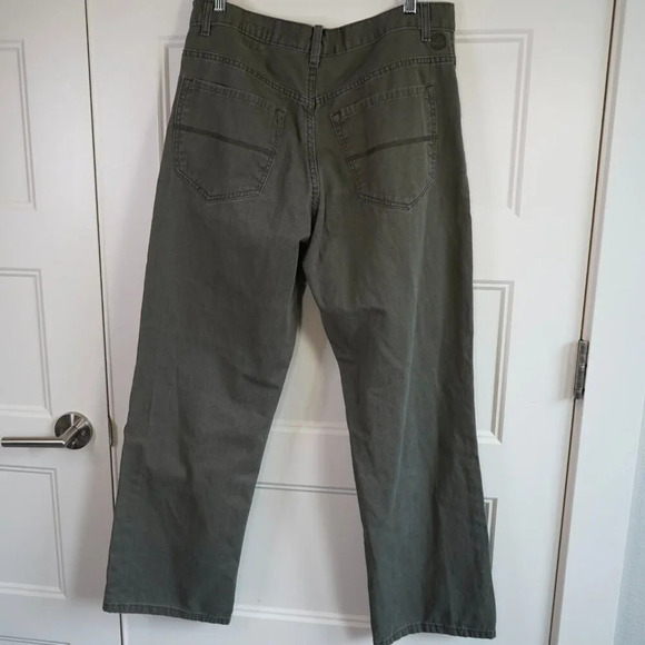 Timberland Men's Pants Green 100% Cotton Size 34x30 - Picture 6 of 8
